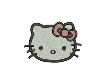 Embroidery design - Hello kitty cat - INSTANT download machine embroidery