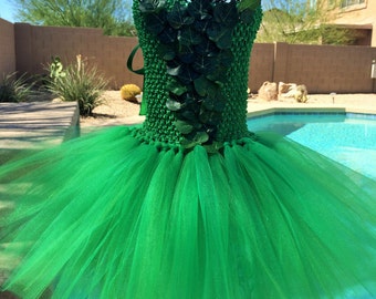 Poison Ivy tutu dress, Halloween tutu costume,super hero tutu dress