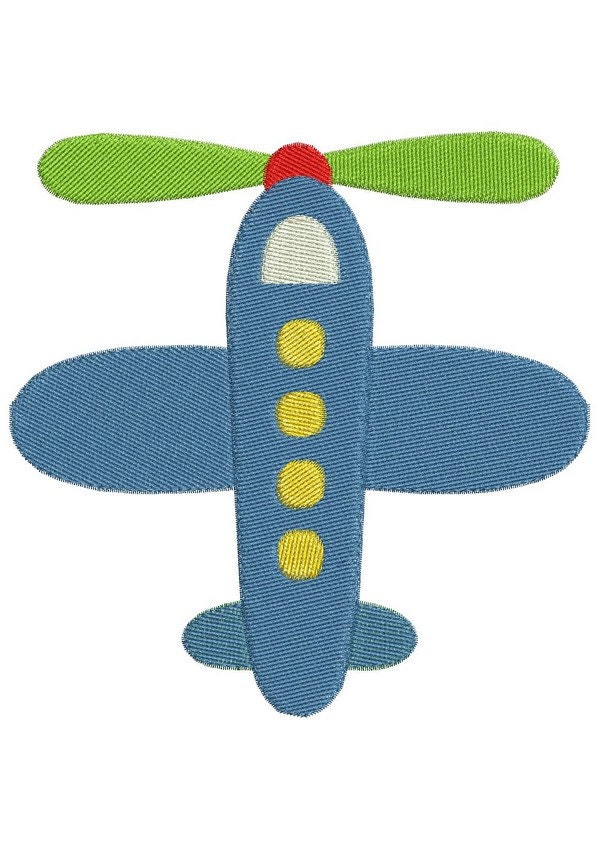 Motif de broderie avion à hélice by MotifsdeBrodeetPique on Etsy