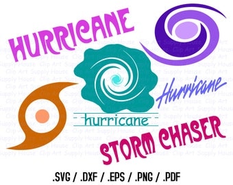 Hurricane Clipart Design Files, Use With Silhouette Software, Cricut, DXF Files, SVG File, EPS File, Svg Clip Art, Silhouette Studio - CA331