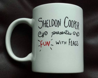 Hand Painted mug inspired by The Big Bang Theory