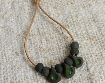 Necklace to Blythe doll. Green / pendant for Blythe dolls. Green