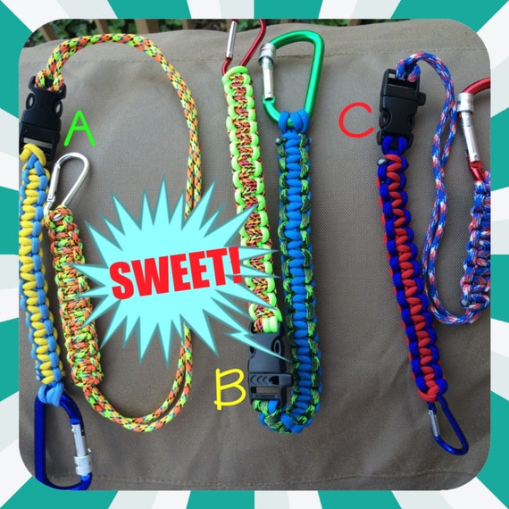 Cobra Weave Paracord Lanyard by FailureDrillProducts on Etsy