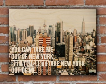 New York Wall Art, New York Print, New York Sign, New York Wooden Sign, New York Skyline Sign, Wooden Sign, New York Gift Idea, New York