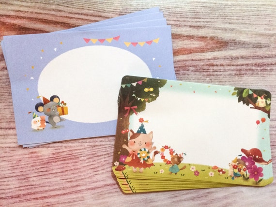 Forest Party Letter Set - Fancy Stationery from PasoKuma