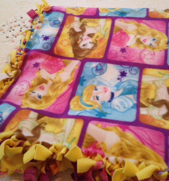 Disney Princess Blanket Aurora Cinderella Belle Fleece