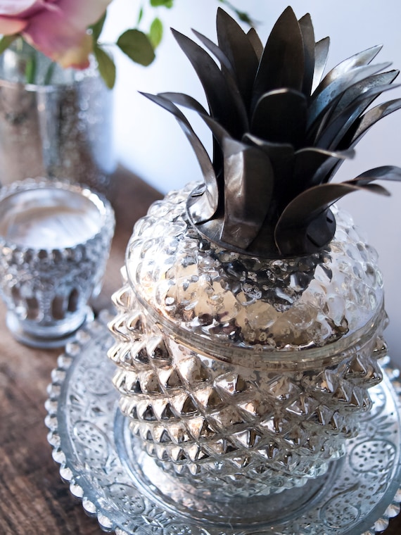 Pineapple Votive Candle Holder Candle by WeddingBoxWhatNots