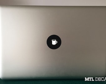 Coffee Love Macbook Decal / Coffee Mug Macbook Pro Sticker