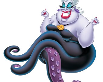 URSULA - The Little Mermaid - Villan - Instant Download - Digital Printable Design - Ursula Printable