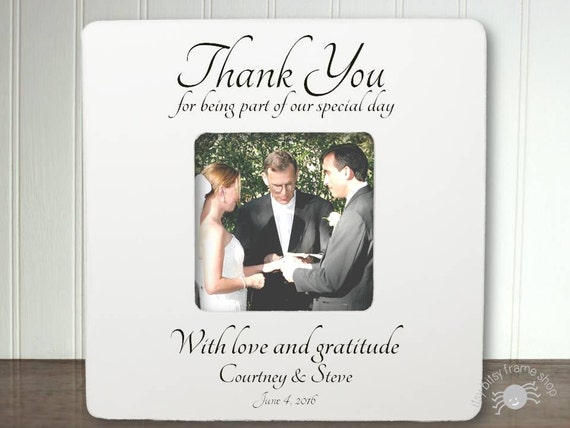 Personalized Wedding Officiant Frame Officiant Gift Thank You