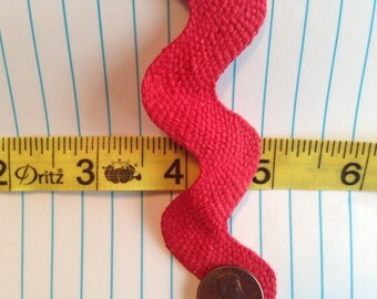 10 Yard RED Rick Rack 1-1/4 in Lace Trim Raggedy NOS
