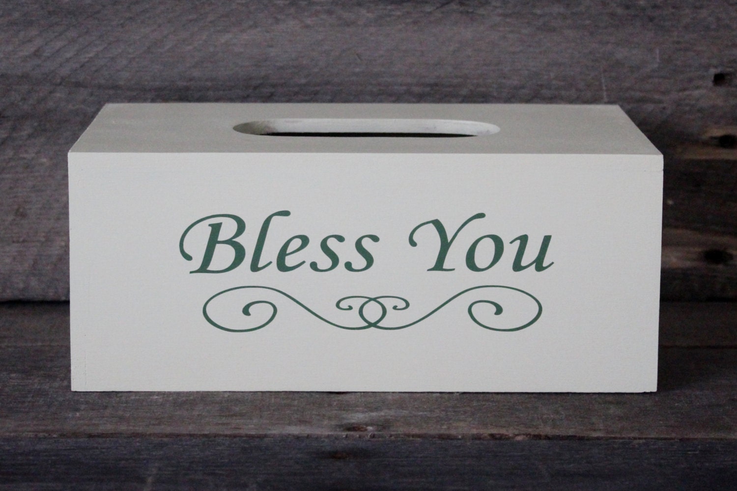 Wooden Tissue Box Cover Bless You Kleenex Box Cover Wood