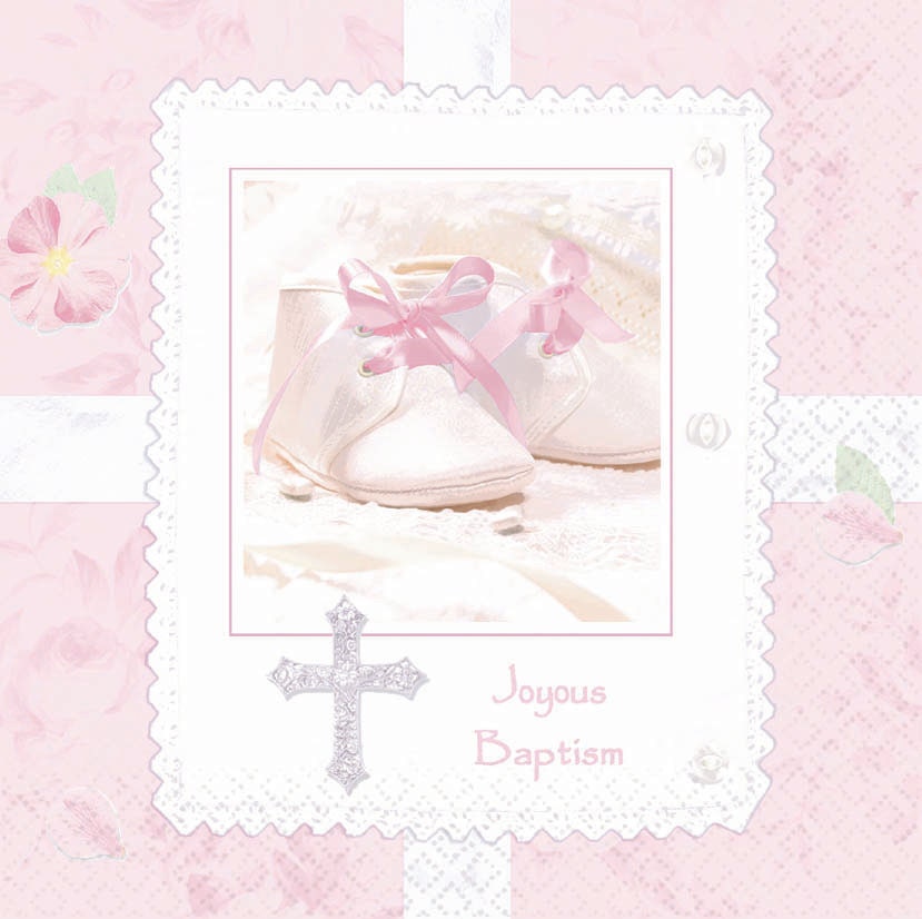 Baby Baptism Paper Napkins Baptism Beverage Napkins