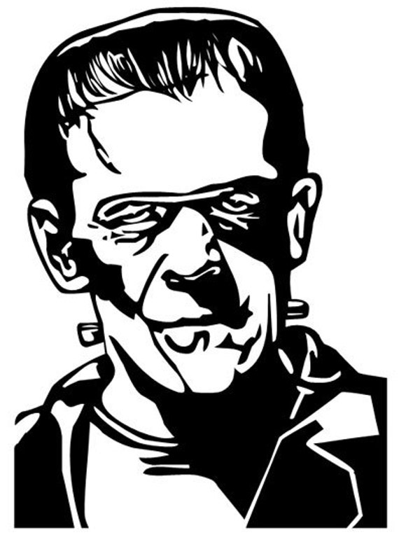 Frankenstein Sticker Decal by ThePopCultureShop on Etsy