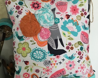 REDUCED PRICE!! Decorative fox pillow for girls room
