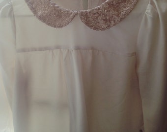 blouse peter pan collar