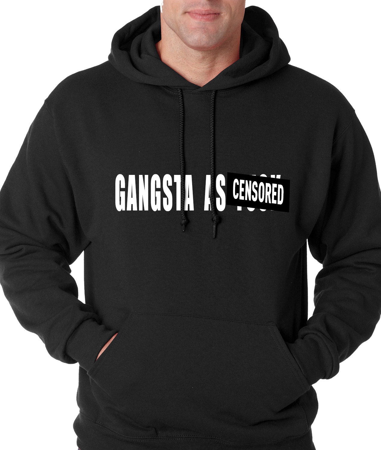 Hoodie Gangsta as F Hooded Jacket Sweatshirt Mature Hoodie