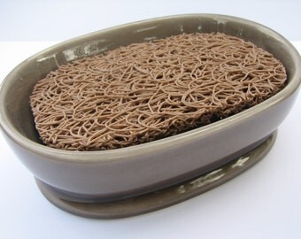 Tan Soap Lift Soap Saver / Soap Dish
