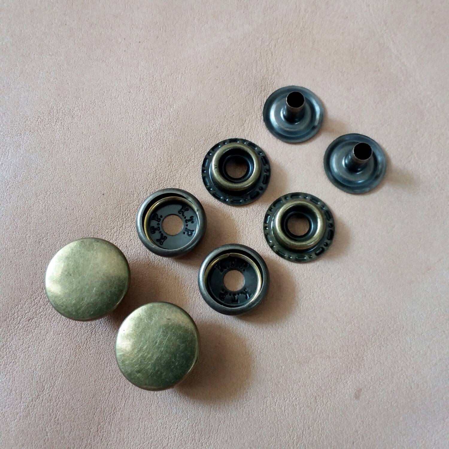 50 sets 12.5 mm. Snap Fasteners Metal Snap Fasteners