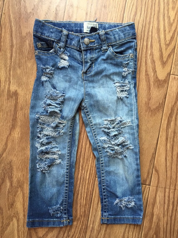 baby girl distressed jeans