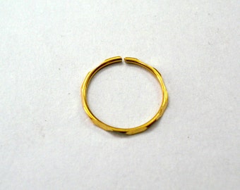 18kt gold nose ring gold hoop nose ring nose stud nose ornament