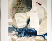 Sailboat, large wall art, seascape painting, nautical wall decor, french sign, yacht, regatta, ship, ocean, vacations, Paul Ambille Sailboat, large wall art, seascape painting, nautical wall decor, french sign, yacht, regatta, ship, ocean, vacations, Paul Ambille