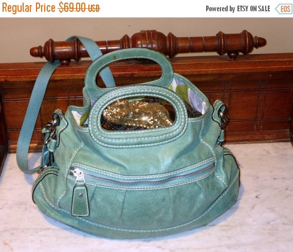 fossil mint green bag