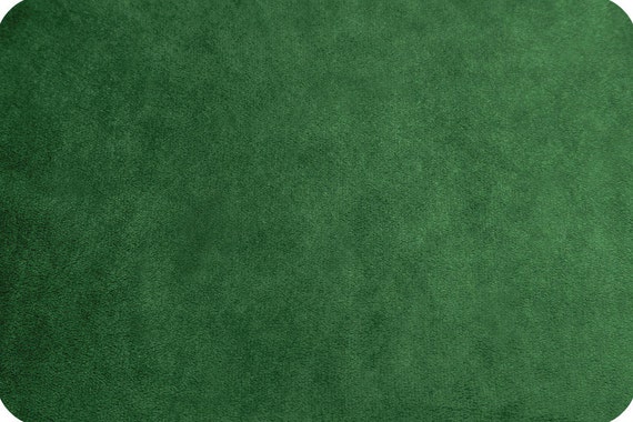 Emerald Green Smooth Minky Fabric by the Yard by Shannon