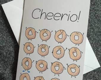 Cheerio! - Cute/Funny Leaving Card