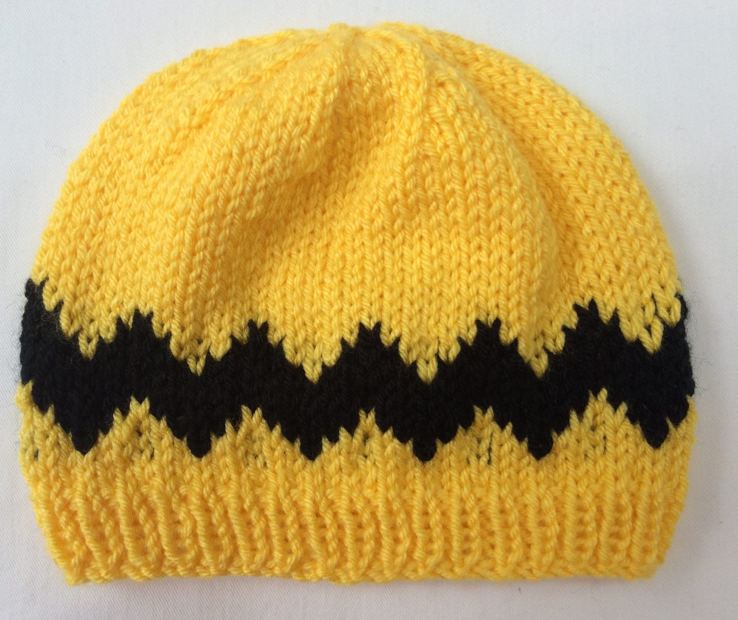 Charlie Brown Inspired Knit Hat/ Peanuts Inspired Beanie/