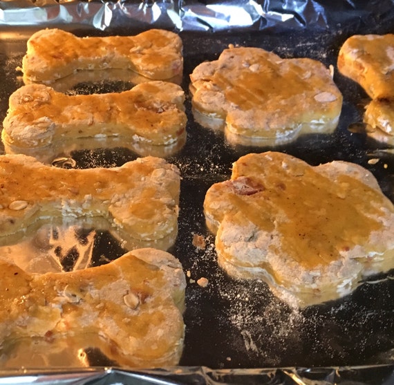 Pumpkin Bacon Dog Bones