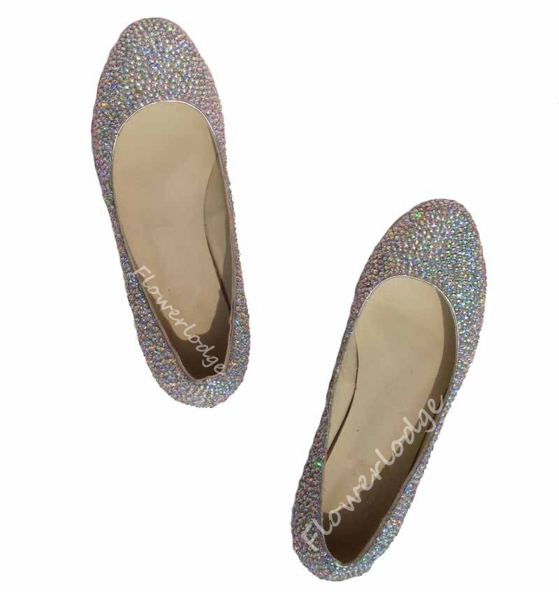 metallic ballet slippers