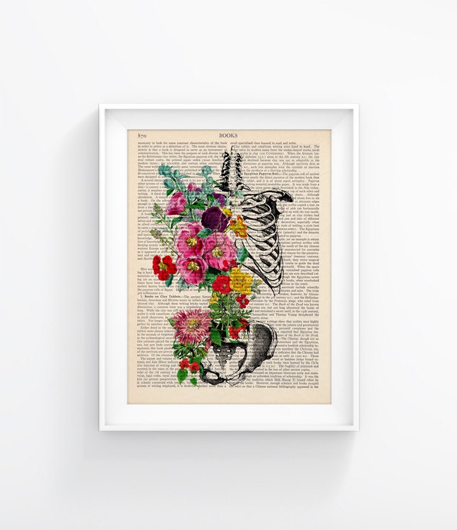 Vintage Book Print Art Wall decor Art Page Decorative Art Book