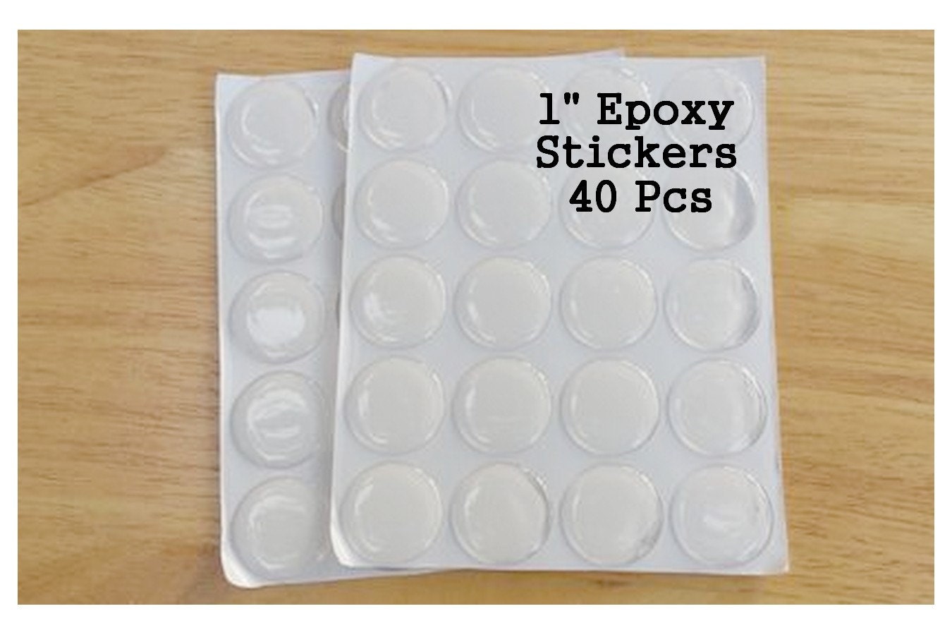 40 Epoxy Dome Stickers 1 inch High Quality Epoxy Dots DIY