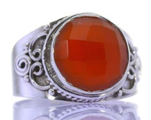 Popular items for carnelian ring on Etsy