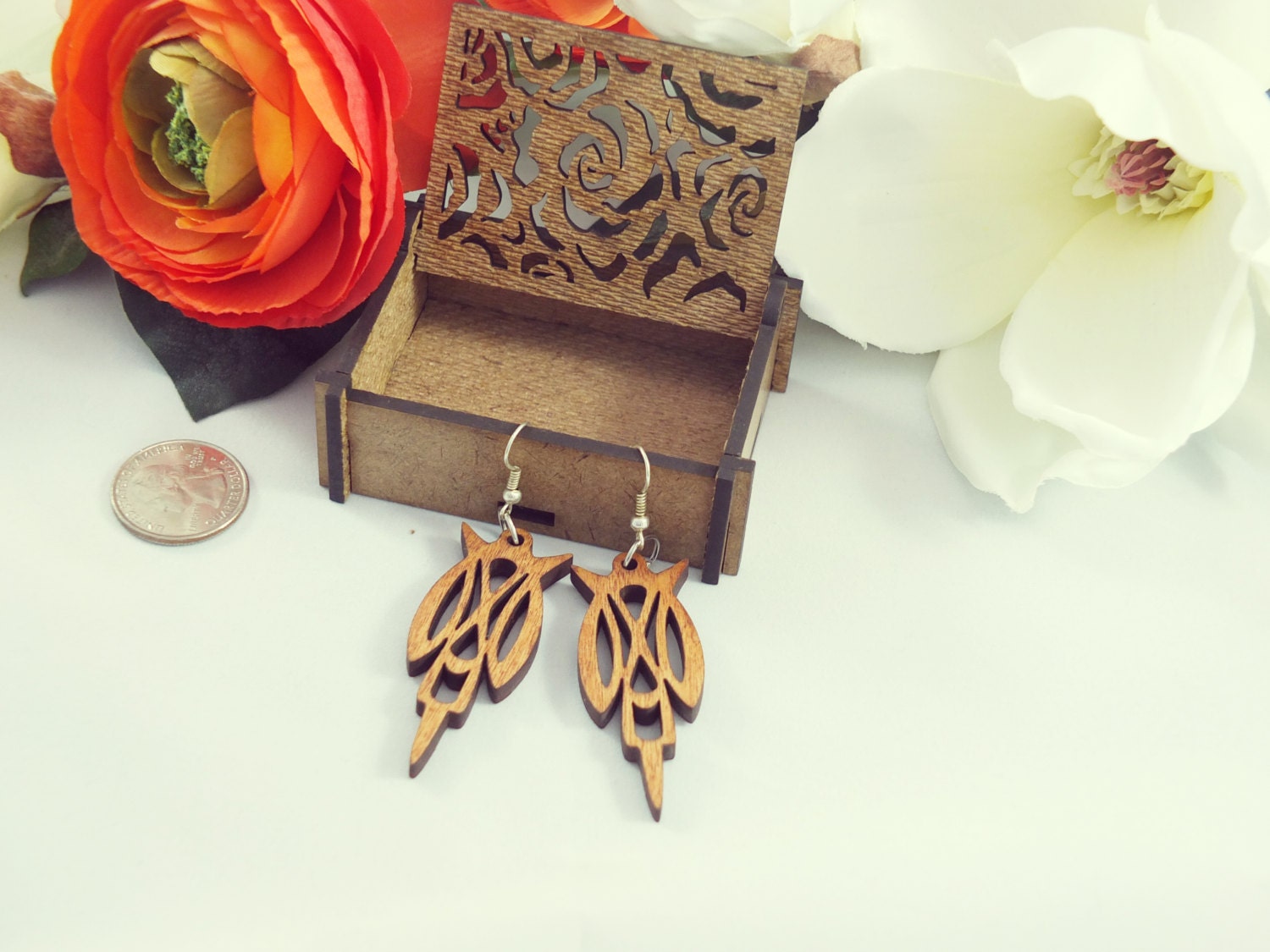 Laser Cut Wood Earrings 5 By Cncautomatic On Etsy 2152