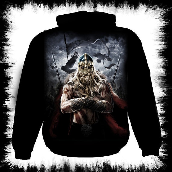Viking warrior zipper hoody