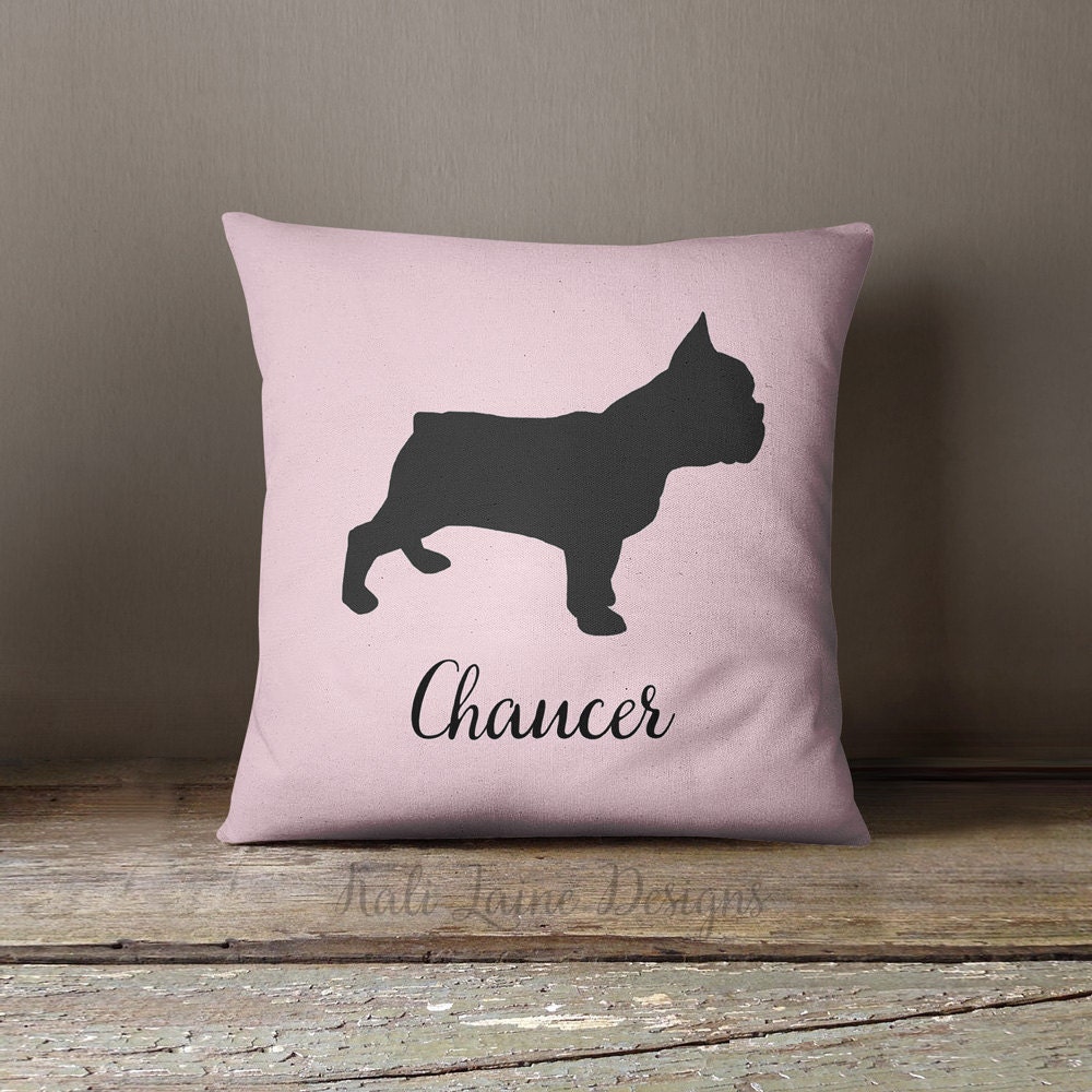 Custom Dog Name Decorative Throw Pillow/ by KaliLainePetWares