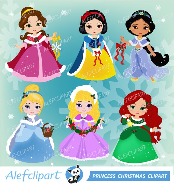 Princess Christmas Clipart