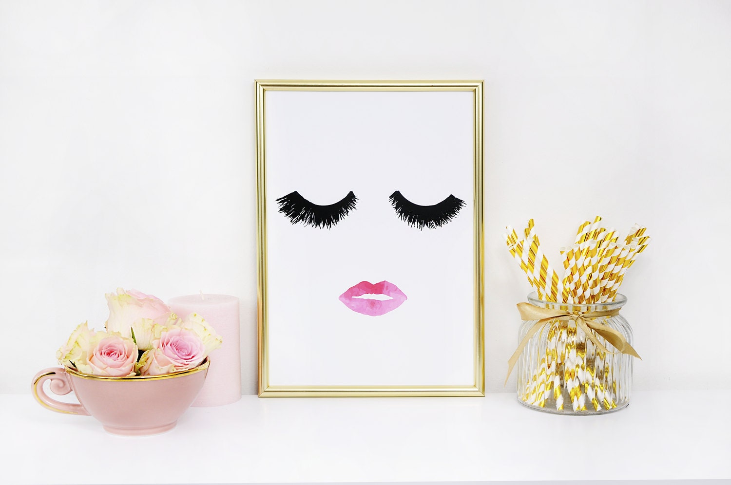 Makeup Print Wall Decor Home Decor Wall Art Minimalist
