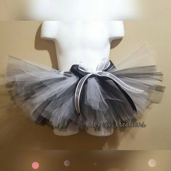 Black and White Tutu raiderette baby tutu by LoveVCreations