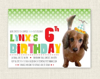 Pet / Dog / Cat Surprise Birthday Invitation, Digital Printable File