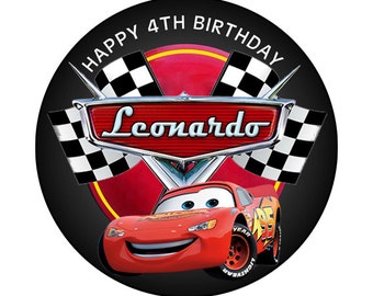 Disney Cars Circular Characters Birthday Signs Mater & McQueen