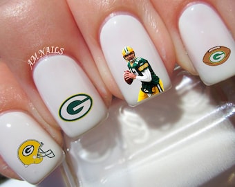Green Bay Packers Nail Decals
