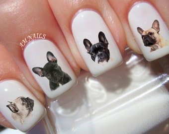 54 French Bulldog Nail Decals