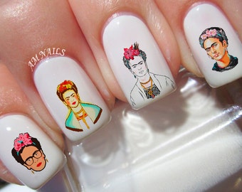 38 Frida Kahlo Nail Decals