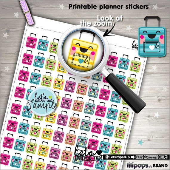 60off travel stickers printable planner stickers luggage