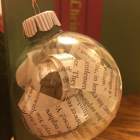 A Christmas Carol Book Page Ornament