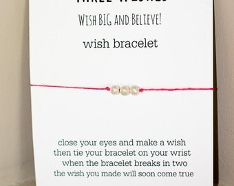 Three Wishes Wish Bracelet - Silver