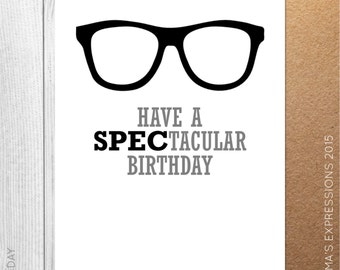 Items similar to Happy Birthday Funny Greeting Card 3,5x4,5 inch ...
